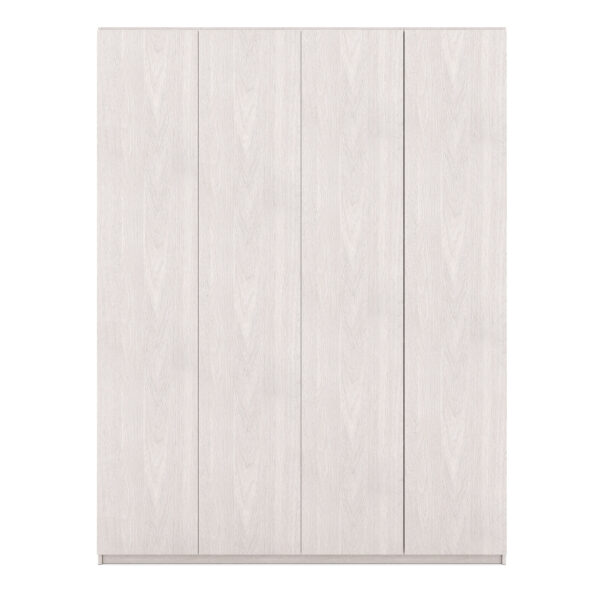 Wardrobe White with 4 doors - Image 2