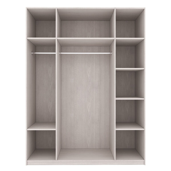 Wardrobe White with 4 doors - Image 3